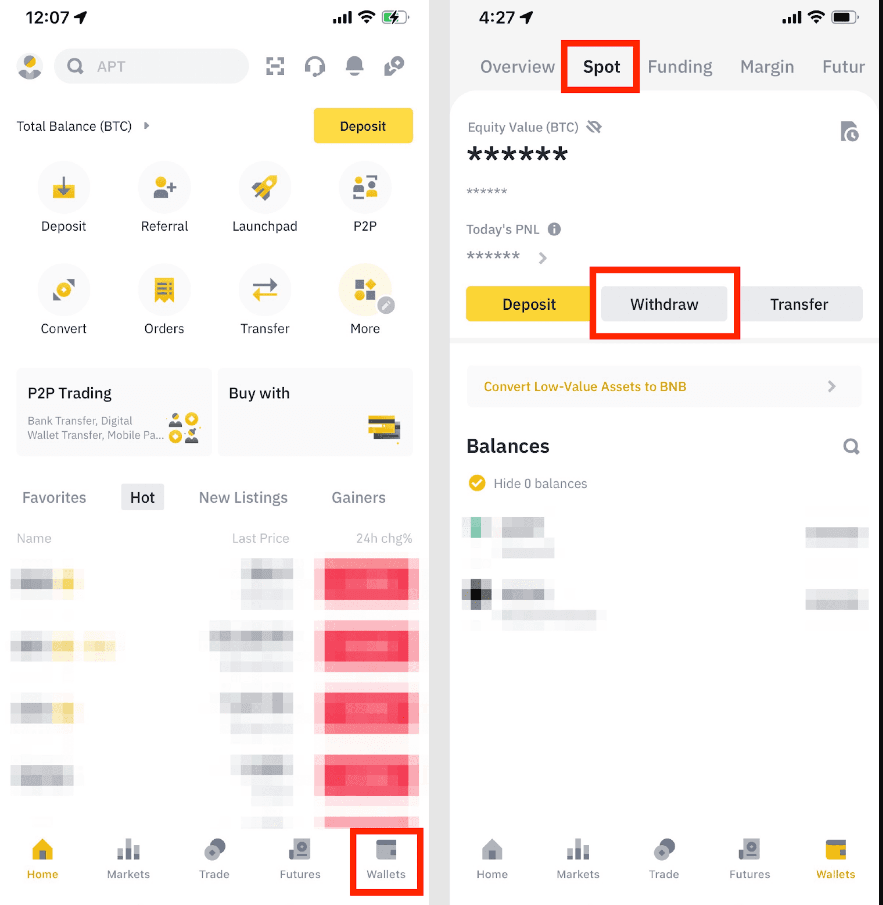 How to withdraw money from Binance